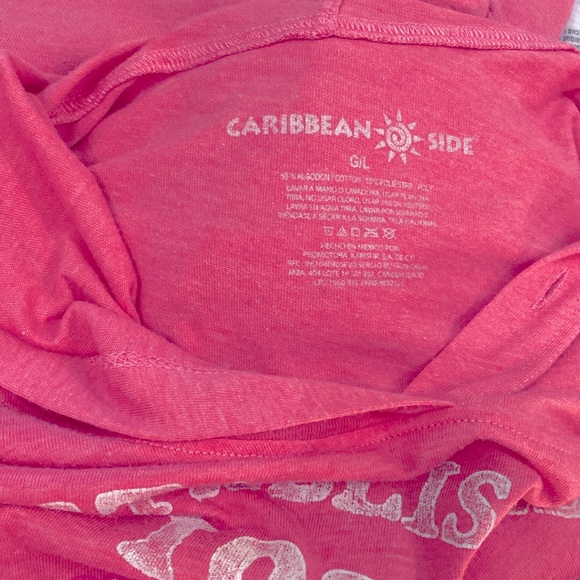 Pink Caribbean Side Lightweight Hoodie SzL - Picture 4 of 4